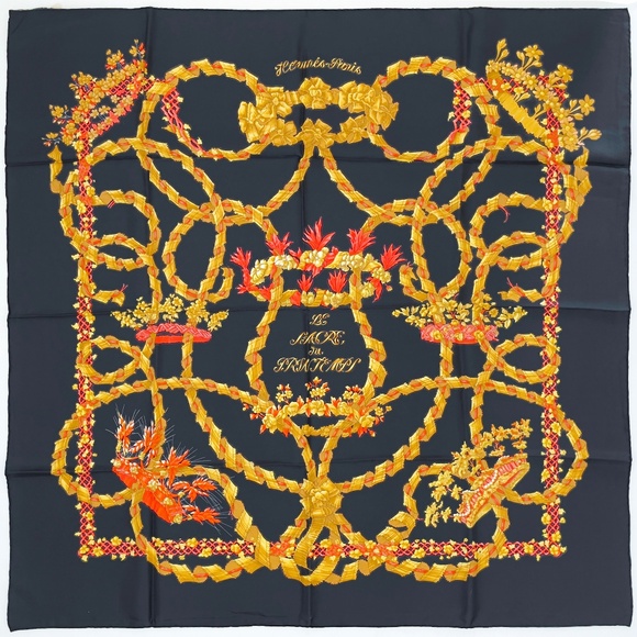 NWT Vintage Hermes Scarf "Le Sacre du Printemps" - Picture 1 of 10